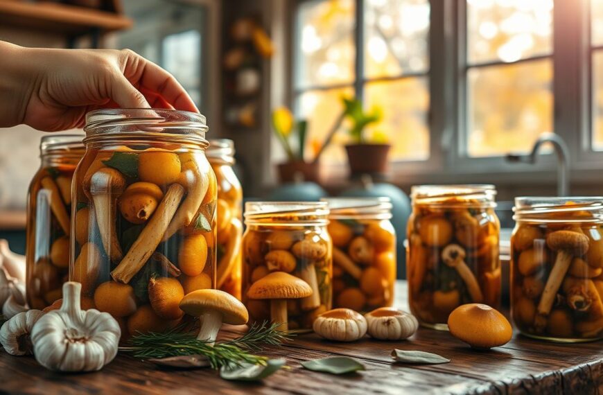 Marynata do opieniek, która podkreśli leśny aromat jesiennych grzybów w słoikach